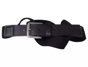 Ceinture élastique noire-C160