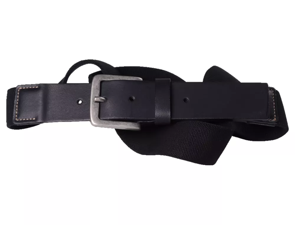 Ceinture élastique noire-C115