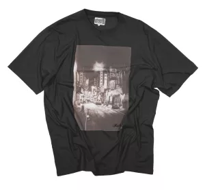 T-shirt manches courtes motif City China noir