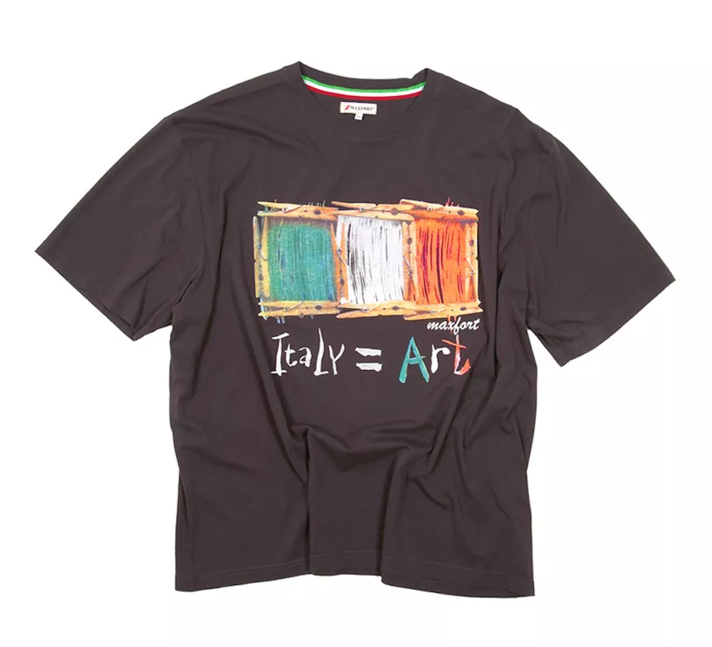 T-shirt manches courtes Italia brun foncé-3XL