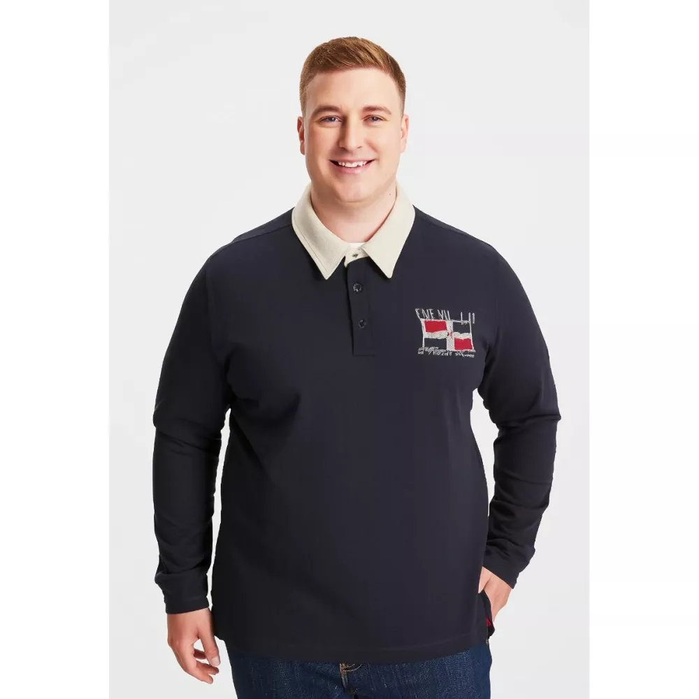 Polo Jersey de qualité bleu marine 3XL-3XL