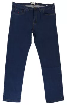 Maxfort jeans stretch bleu foncé délavé