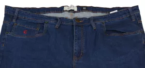 Maxfort jeans stretch bleu foncé délavé-E54