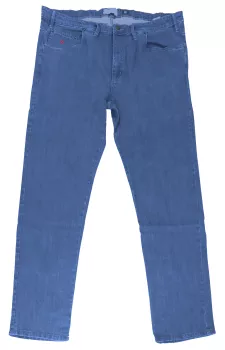 Maxfort jeans stretch bleu délavé