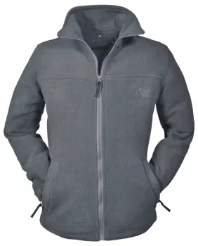 Polaire zippé avec poches gris anthracite