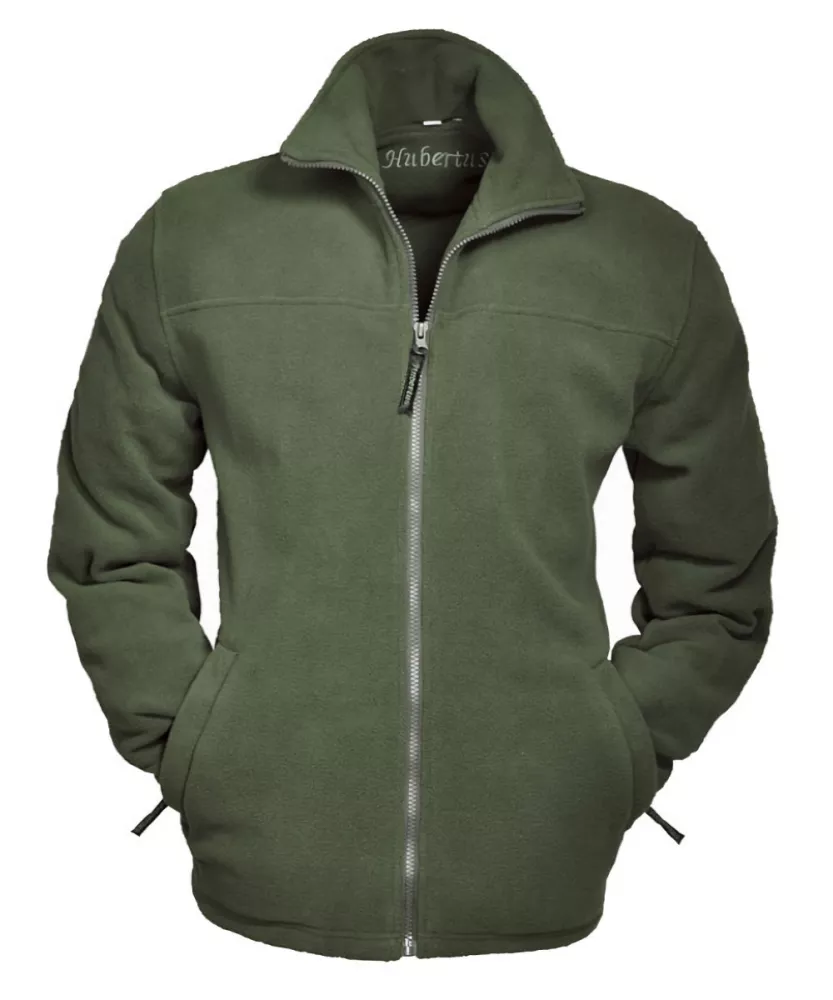 Polaire zippé avec poches vert olive-3XL
