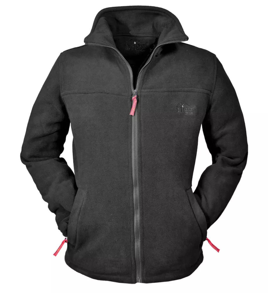 Polaire zippé avec poches noir-3XL