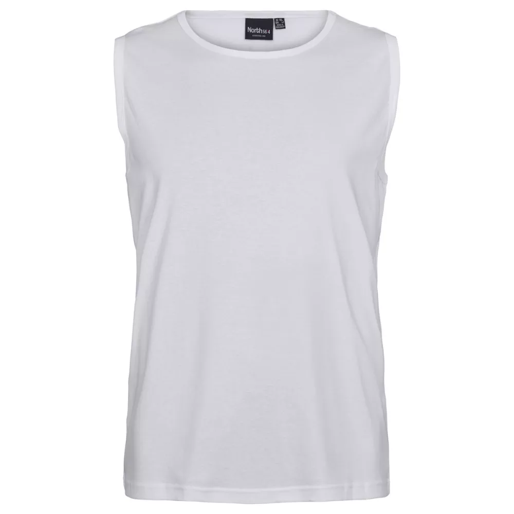 Maillot de corps TankTop blanc sans manche-3XL