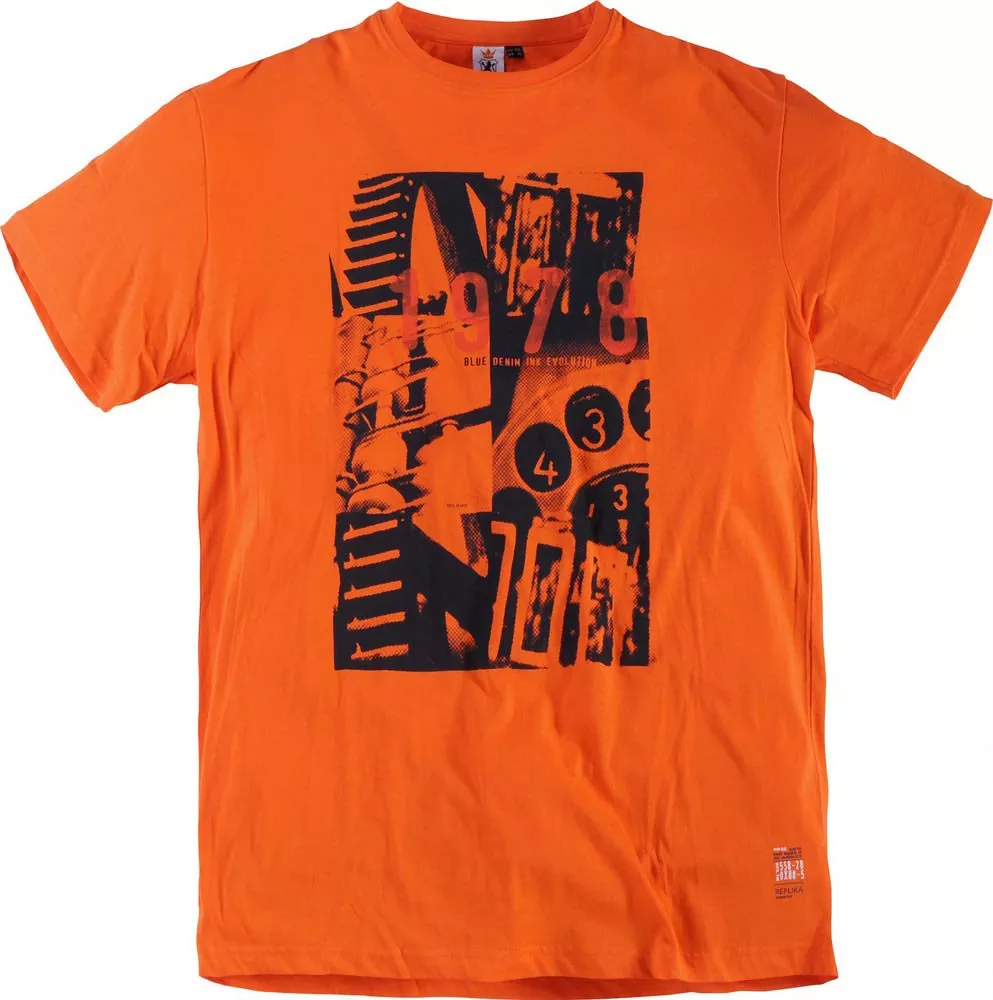 Tshirt imprimé orange 2XL-2XL