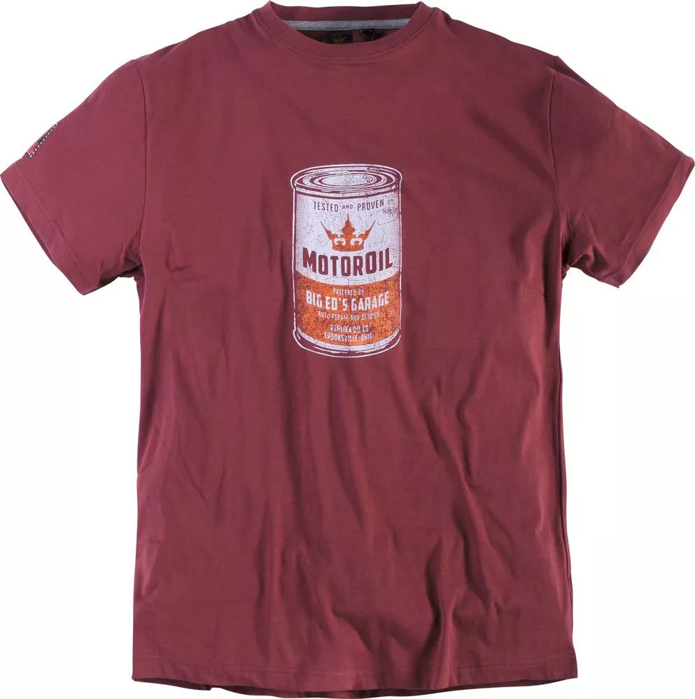 T-shirt imprimé MotorOil lie de vin-2XL