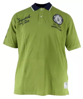Polo piqué manches courtes vert 5XL