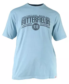 T-shirt manches courtes portland bleu vert de 3XL et 7XL