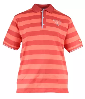 Polo piqué manches courtes rouge et orange de 2XL à 5XL-3XL