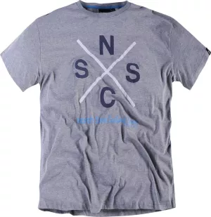 T-shirt Imprimé manches courtes gris chiné 2XL