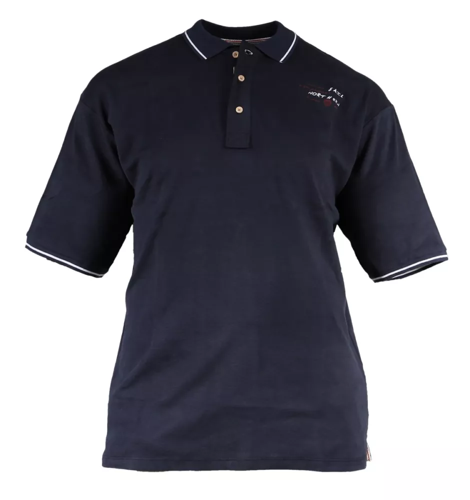 Polo manches courtes bleu marine 2XL et  3XL-2XL