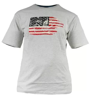 T-shirt manches courtes gris chiné 2XL