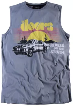 T-shirt sans manche imprimé The Doors Gris 2XL et 3XL-3XL