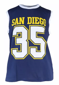 T-shirt sans manche Basket bleu 3XL
