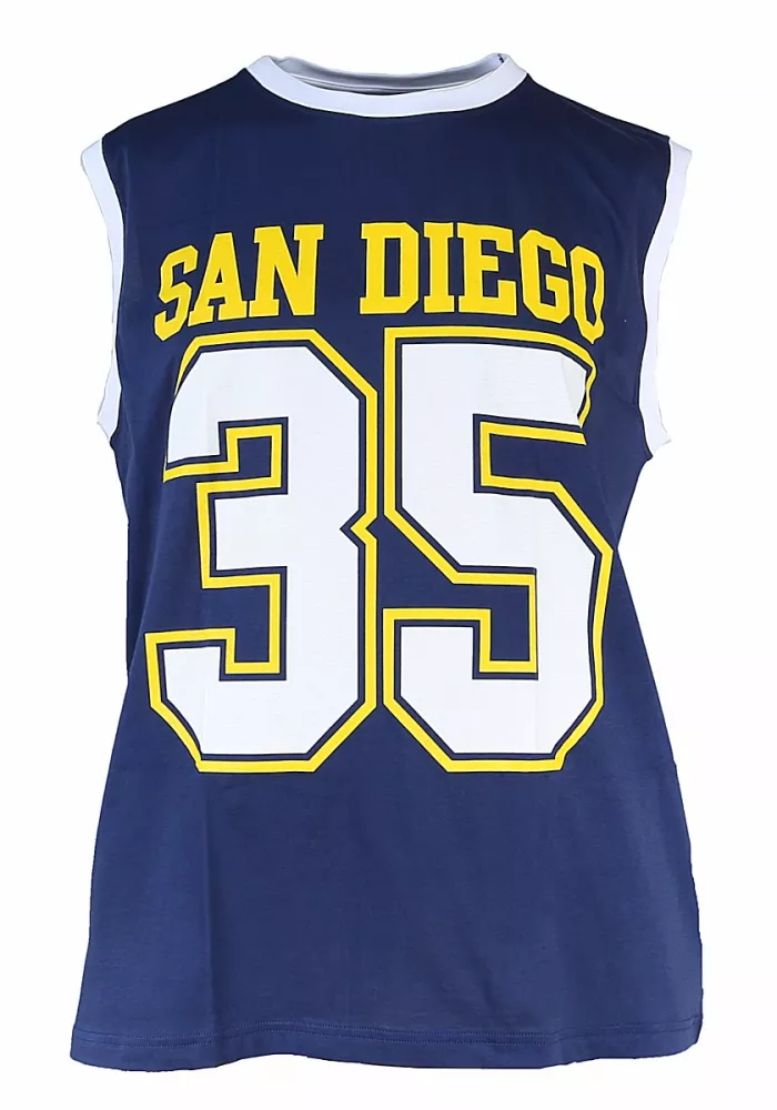 T-shirt sans manche Basket bleu 3XL-3XL