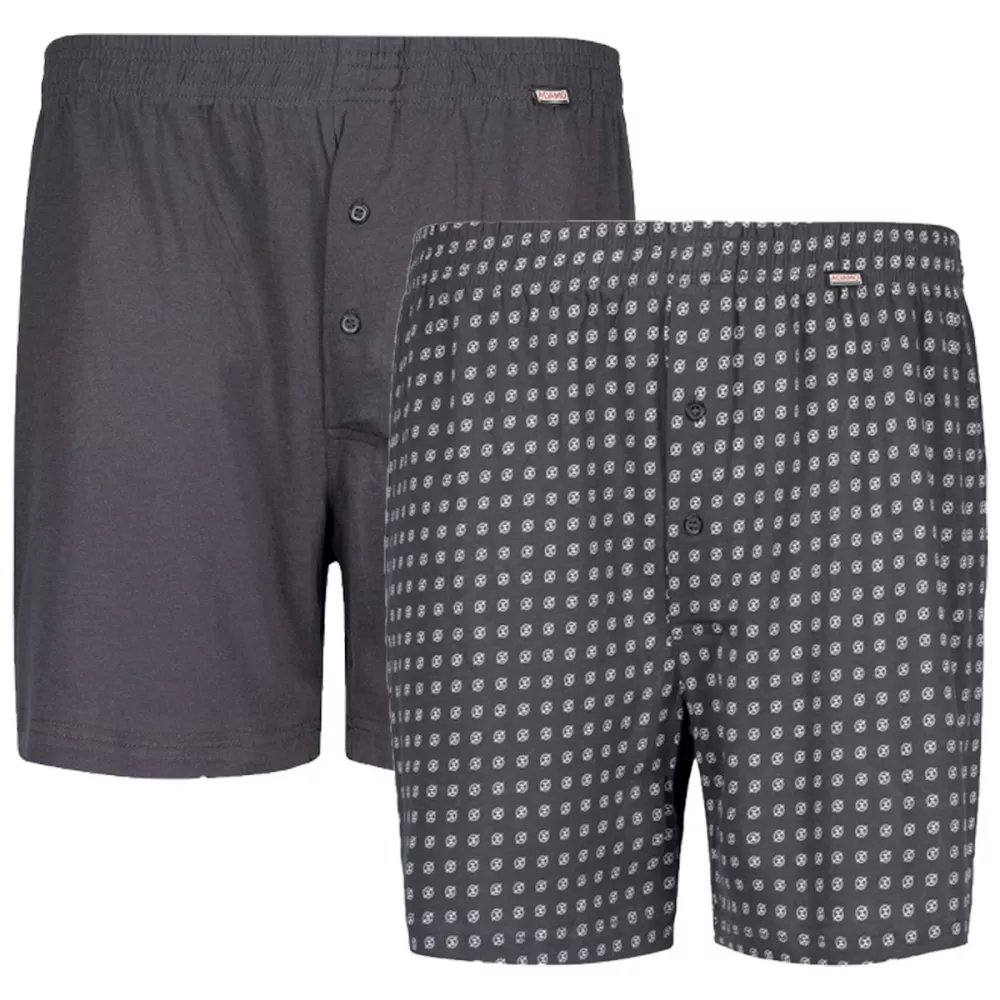 Pack 2 caleçons longs de qualité gris anthracite grande taille 8(2XL) - 32(18XL)-T8