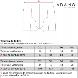 Boxers - Pants - Shorty microfibre de qualité bleu nuit-T14
