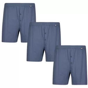 Pack de 3 caleçons longs de qualité bleu denim