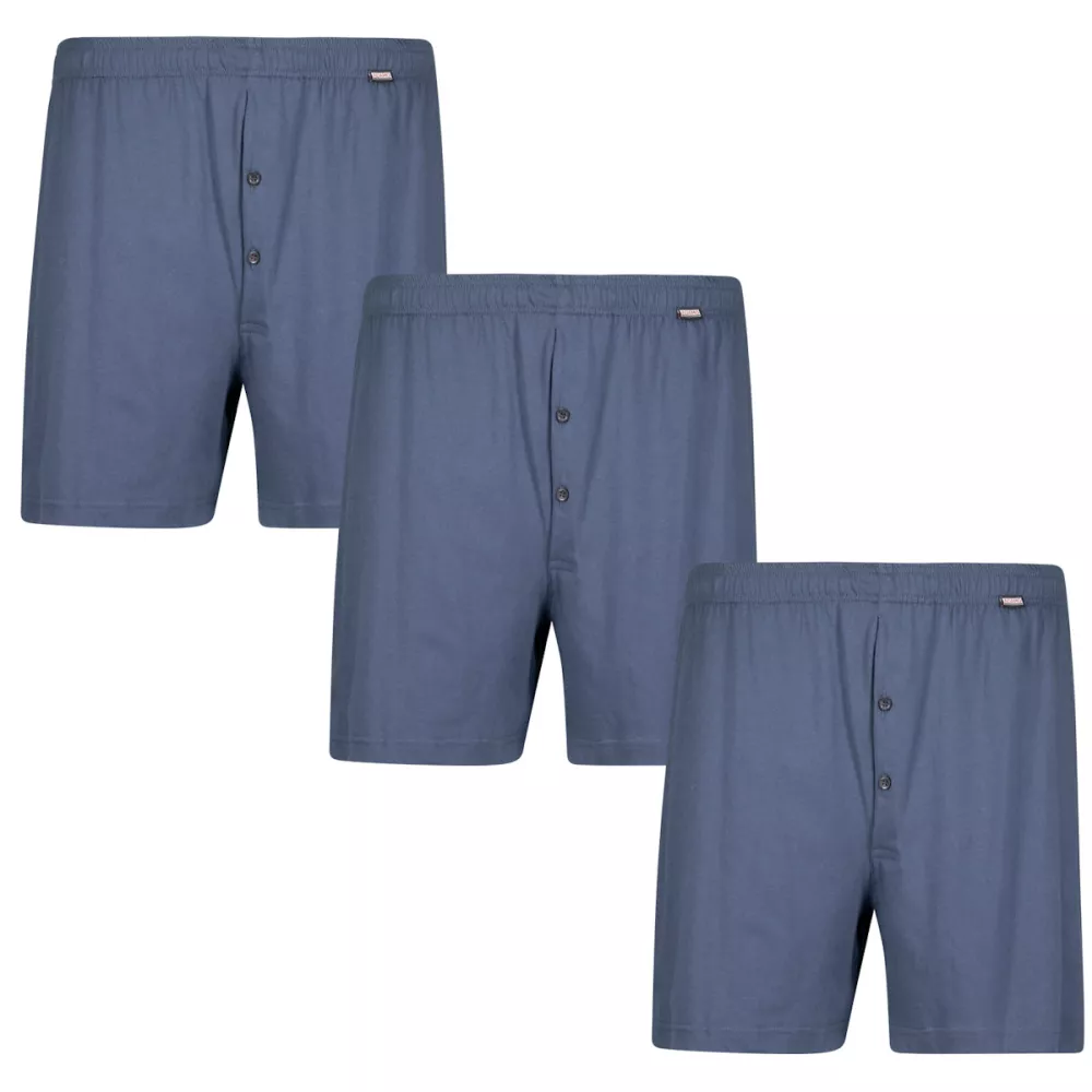 Pack de 3 caleçons longs de qualité bleu denim grande taille 8 (2XL)  au 20 (8XL-T10