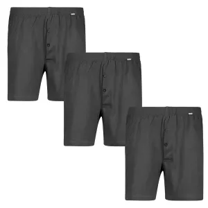 Pack de 3 caleçons longs de qualité gris anthracite