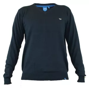 Pull col en v bleu marine 2XL