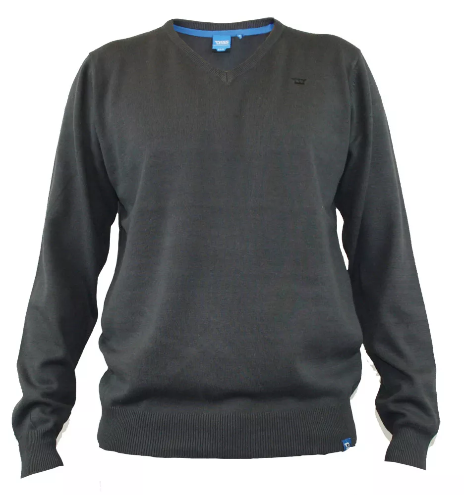 Pull col en v gris Charcoal 2XL-2XL