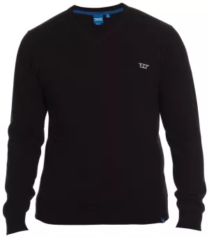 Pull col en v noir 2XL-2XL