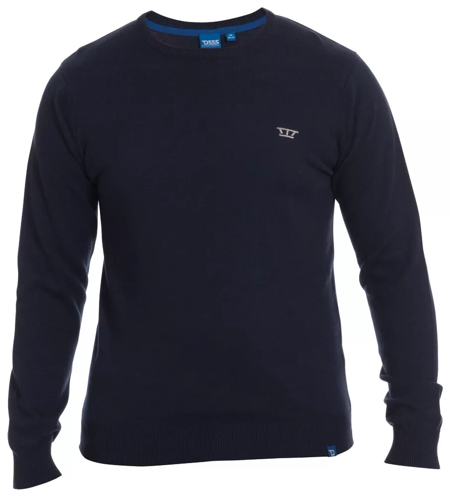 Pull col rond bleu marine 2XL - 3XL-2XL