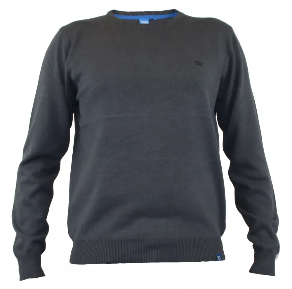 Pull col rond gris Charcoal 2XL - 3XL-2XL
