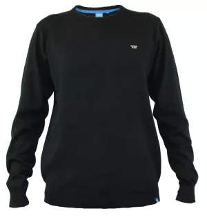 Pull col rond noir 2XL - 3XL
