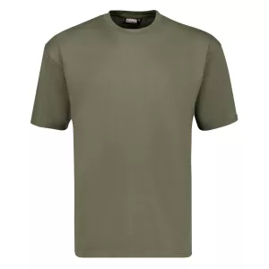 Tshirt vert olive grande taille comfort fit-5XL