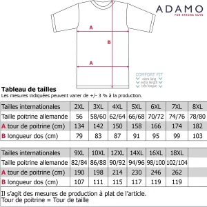 Tshirt gris chiné grande taille comfort fit-5XL