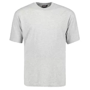 Tshirt gris chiné grande taille comfort fit-6XL