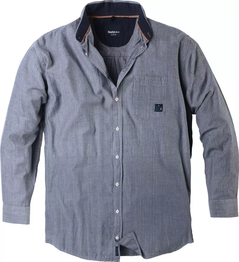 Chemise manches longues bleu 2XL-2XL