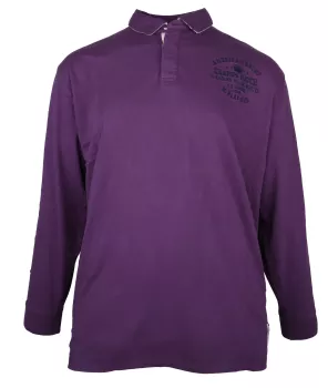 Polo Rugby manches longues Raisin 3XL à 6XL-5XL