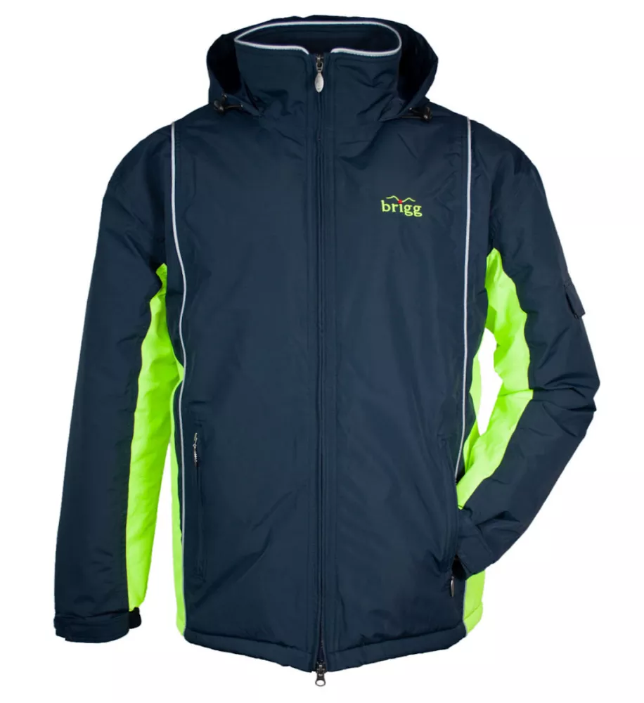 Blouson hiver Parka Marine et Jaune Fluo de 3XL à 14XL-6XL
