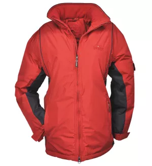 Blouson hiver Parka avec capuche Rouge et Marine