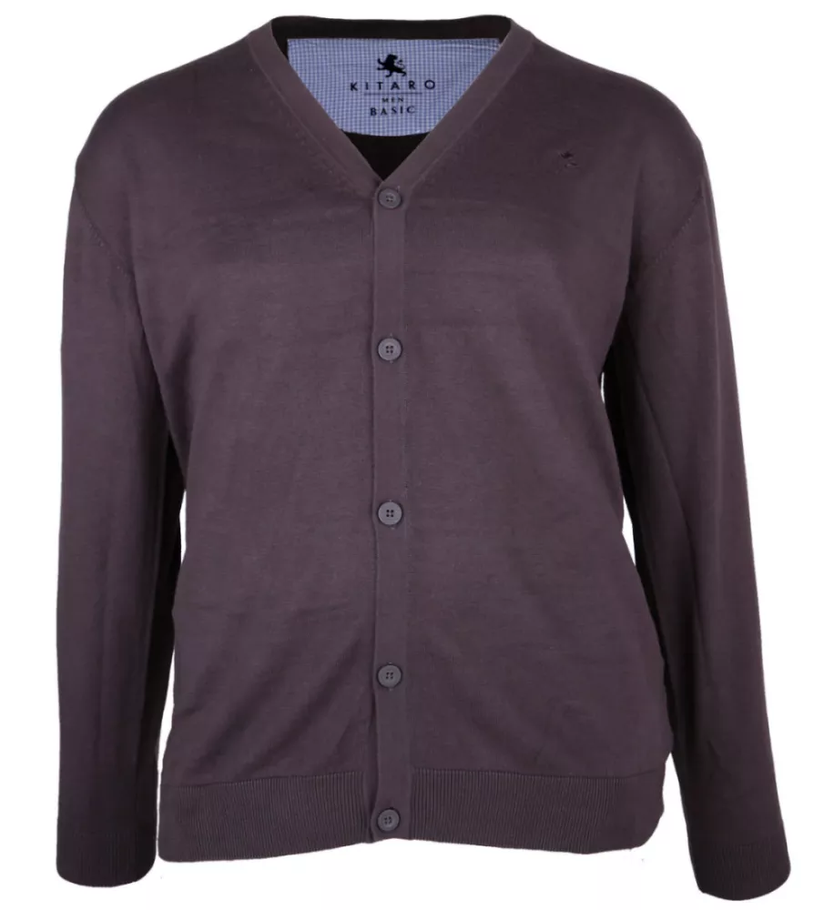 Gilet cardigan gris foncé 3XL-3XL