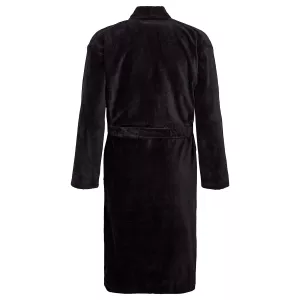 Sortie de bain douce et moelleuse noire-6XL