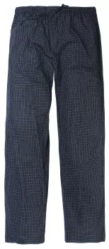 Pyjama boutonné  long carreaux  gris bleu-5XL