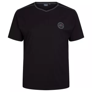Haut de pyjama manche courte noir-4XL