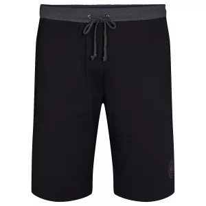 Short de Pyjama noir élastiqué et cordon-8XL
