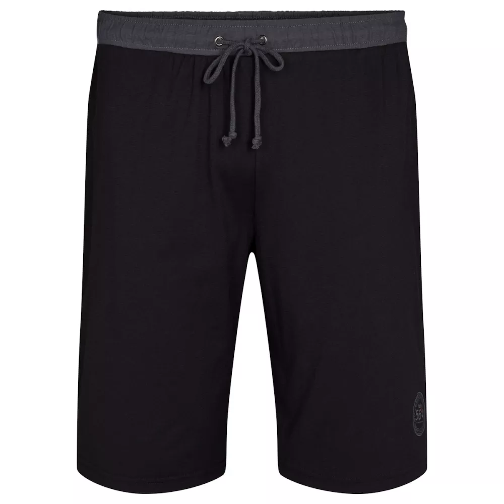 Short de Pyjama noir élastiqué et cordon-3XL