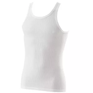 Maillot de corps PRESTIGE sans manche Marcel blanc grande taille-T16