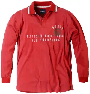 Sweat col Polo rouge 2XL