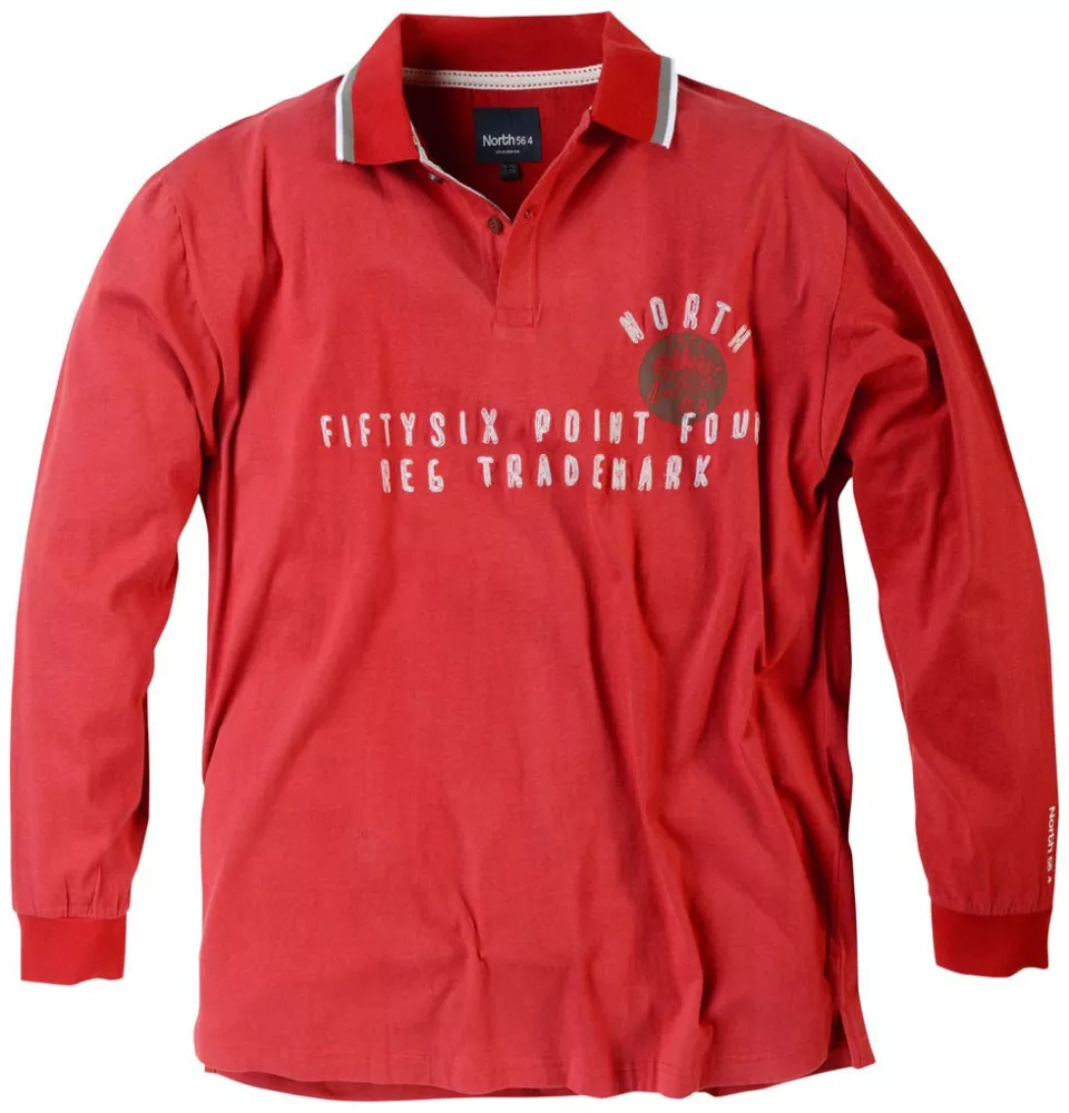 Sweat col Polo rouge 2XL-2XL